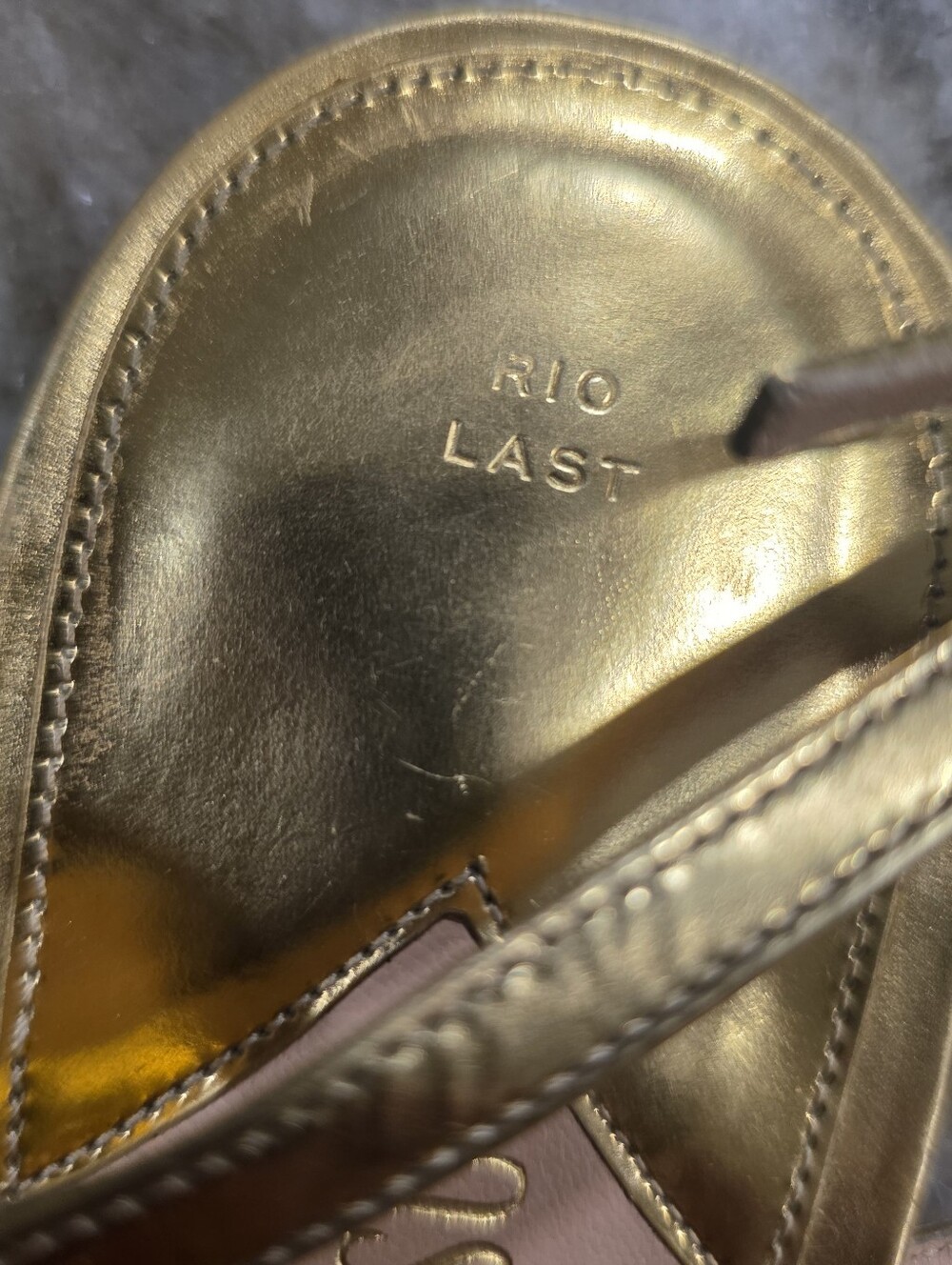 PALTER DeLISO Rio Grand Metallic Gold Strappy Flat Sandals Made in Italy EU 40 - Picture 2 of 14